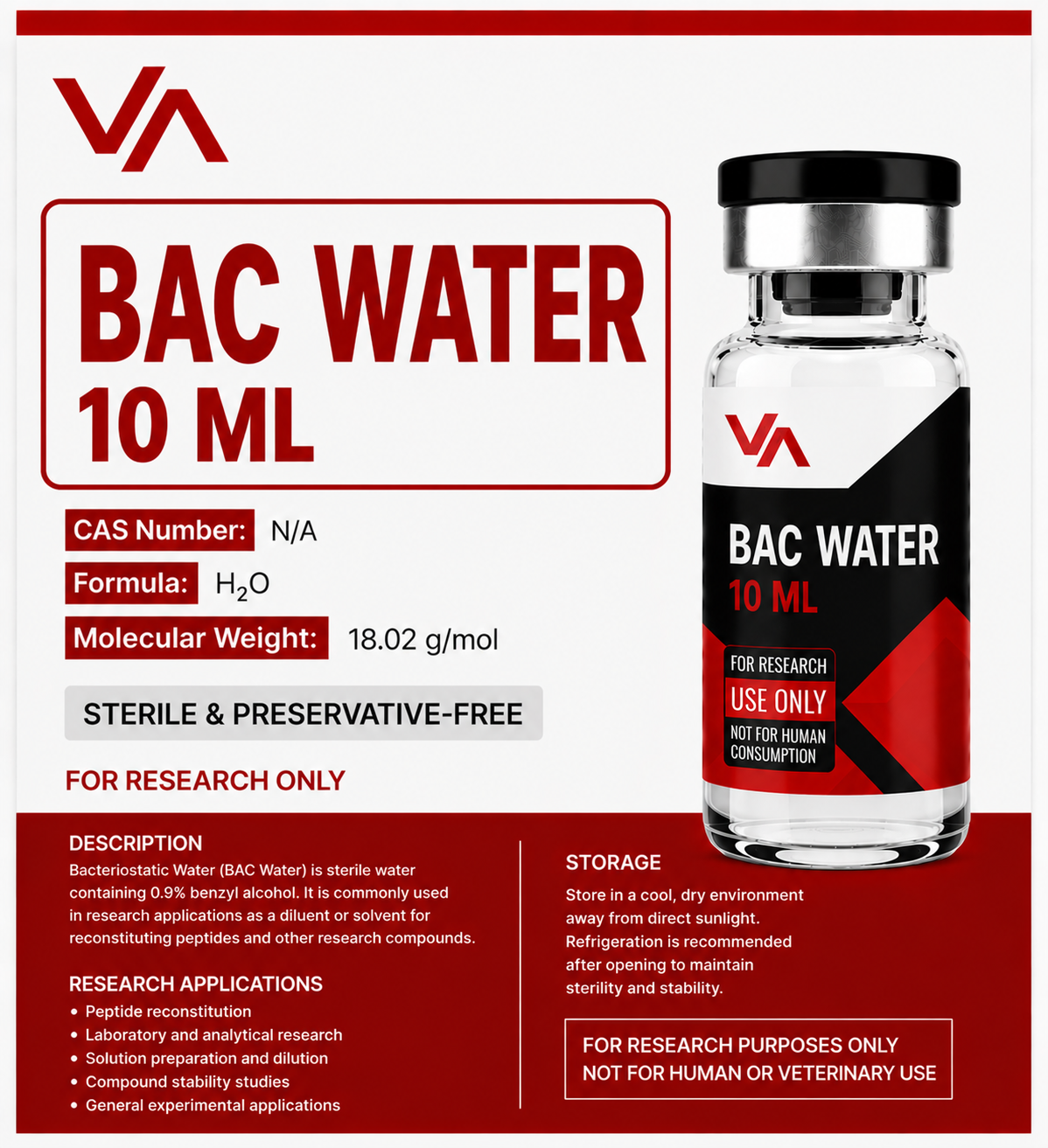 Bac water 10 mL